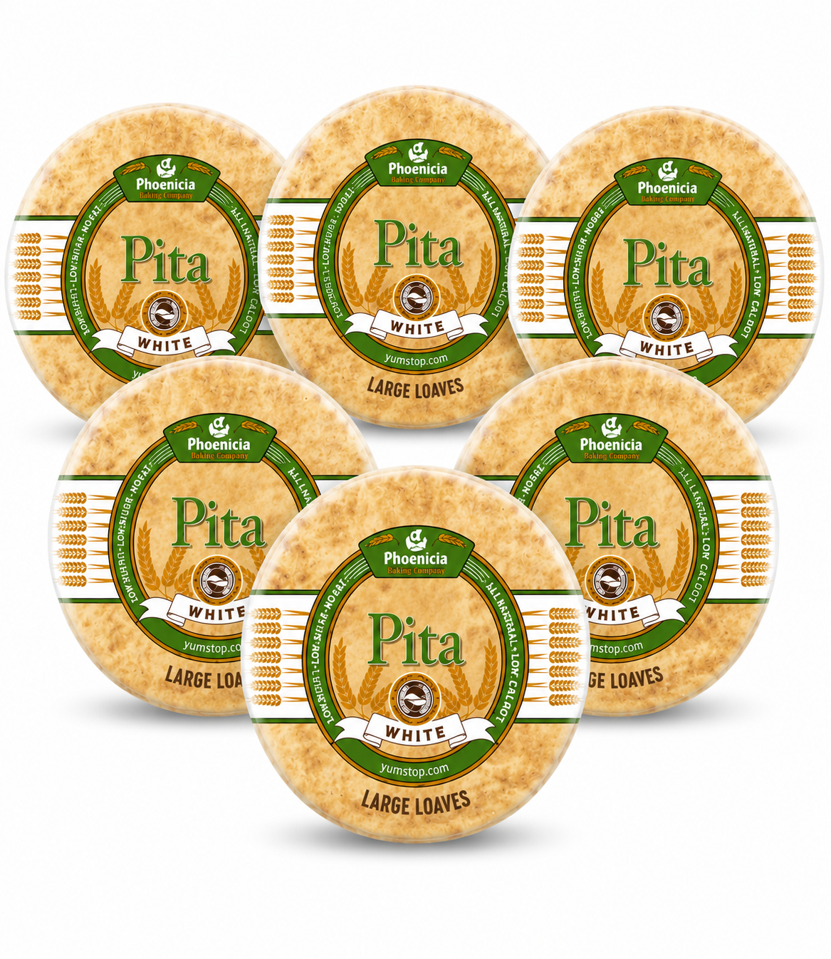 Phoenicia Pita Pocket White Bread Large, 9 Pieces - 681g