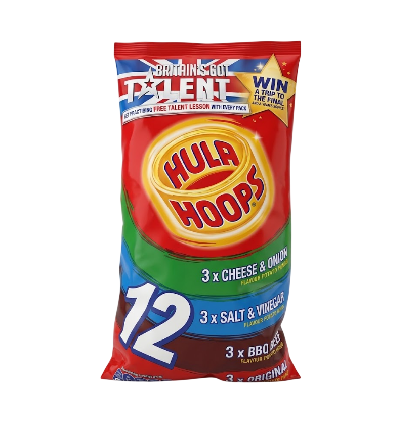 KP Hula Hoops Classic Variety Crisps 12 Pack (12x24g)