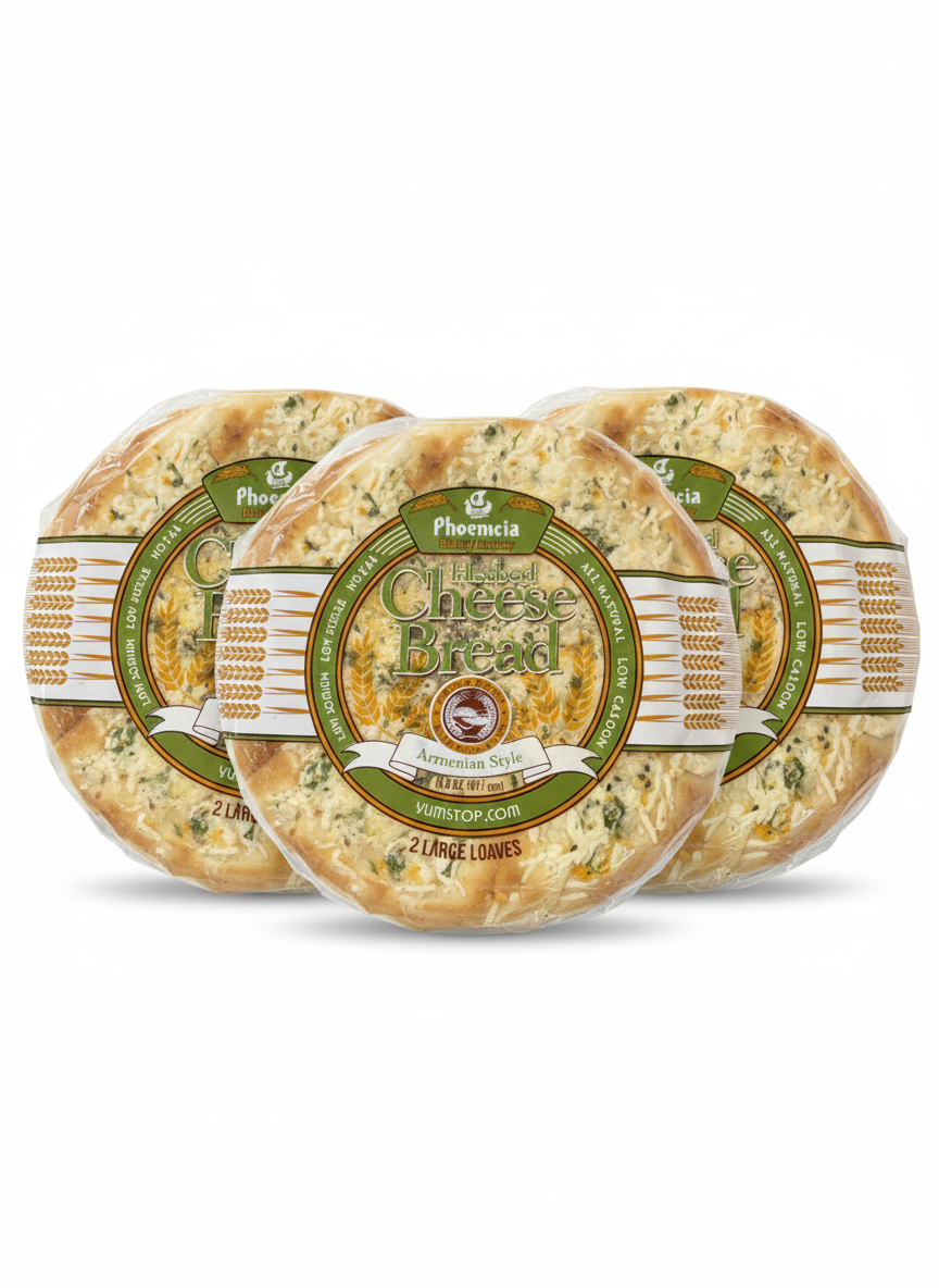 Phoenicia Herbed Akawi Cheese Bread 2 Pieces - 411g