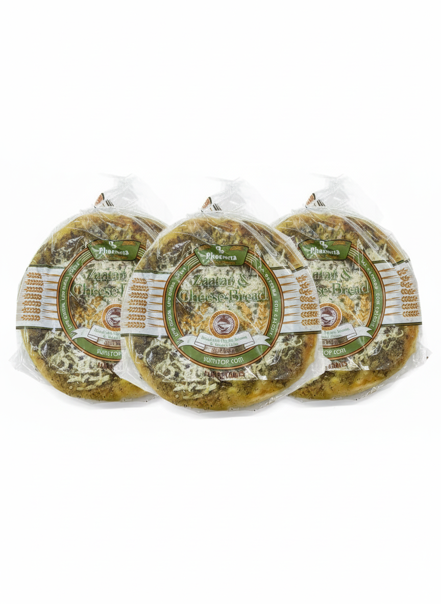 Phoenicia Zaatar and Cheese Bread Large, 2 Pieces - 383g